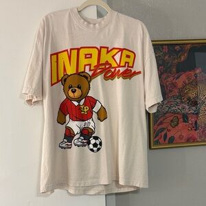 Inaka Power Tee with Bear Graphic LIKE NEW